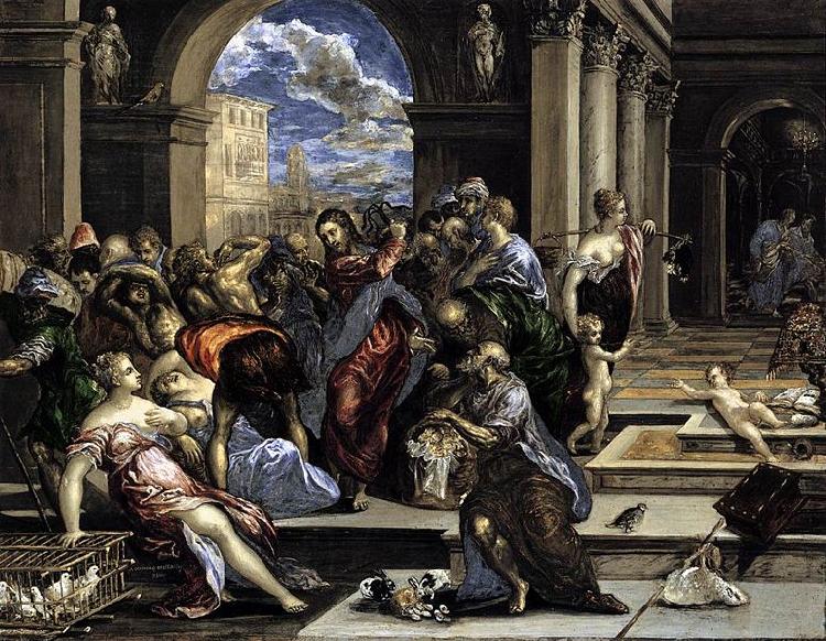 El Greco The Purification of the Temple oil painting image